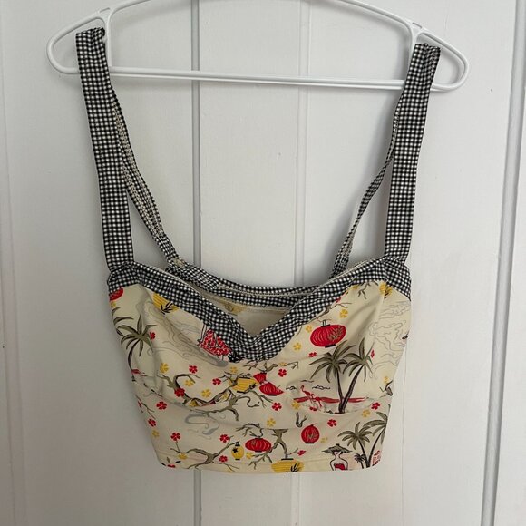 EUC Vintage 90s Pinup Style Bathing Suit Top - Picture 9 of 11